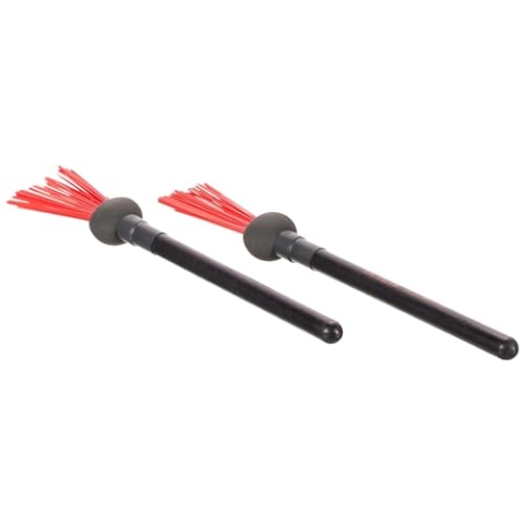 Vic Firth World Classic® Series - Cajon Bru-llet – Brush/Mallet Hybrid for Cajon - Black/Red