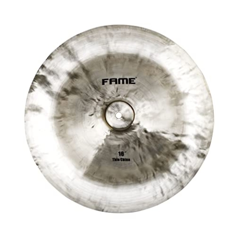 Fame Wahoon 18" China Becken, B20 Bronzelegierung, Brilliant Finish, Trashiger Sound, Volumen und Lautstärke, Schnelle Ansprache, Ideal für schnelle Akzente
