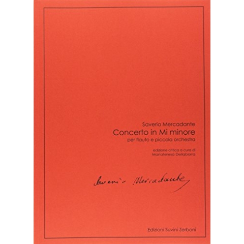 Saverio Mercadante-Concerto in Mi minore-Flute and Small Orchestra-SCORE