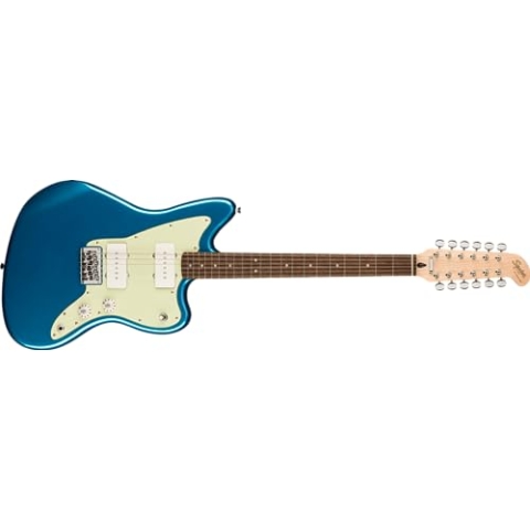 Squier Paranormal Jazzmaster XII Lake Placid Blue - E-Gitarre