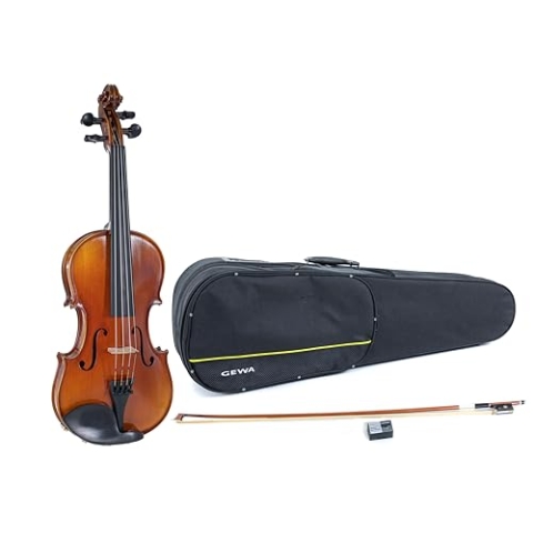GEWA Violine, Violingarnitur Serie Maestro 1 VL 3, 4/4 Spielfertig inkl. Formetui, Massaranduba Bogen und Il Cannone Saiten