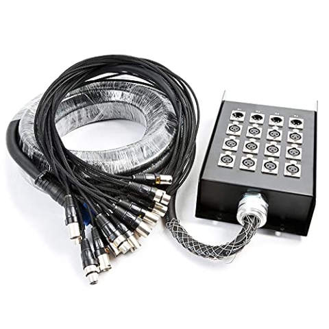 PD Connex Stage Snake 12-in 4-out XLR Kabel Schlange 15 Meter