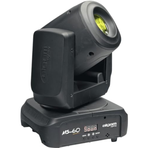ALGAM LIGHTING - MS60 - Lira Spot 60 W Weiß – Farbeffekt, Regenbogen, Stroboskop – 195 x 170 x 280 mm – IP20