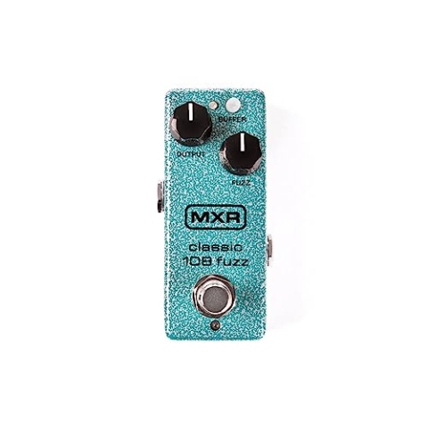 MXR M 296 Classic 108 Fuzz Mini (Effekt Pedal im MXR mini housing & Fuzz Face Hammertone Finish) Türkis
