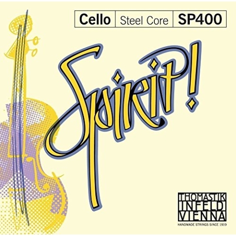 Thomastik Einzelsaite für Cello 4/4 Spirit - D-Saite Stahlkern, Chrom umsponnen, mittel