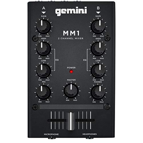 Gemini MM-1 - Mini 2 Kanal DJ Mixer