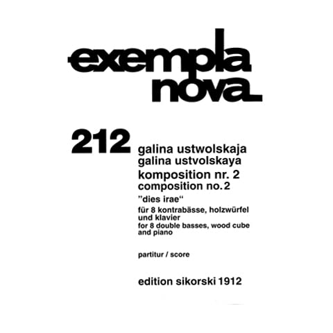 Komposition Nr. 2 - 8 Double Basses, Percussion and Piano - Studienpartitur