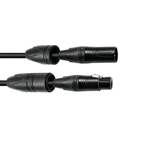 PSSO DMX Kabel IP65 3pol 1,5m sw | Zuverlässiges DMX-Kabel für den Außeneinsatz
