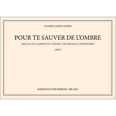 Valerio Sannicandro-Pour Te Sauver De L'Ombre-SCORE