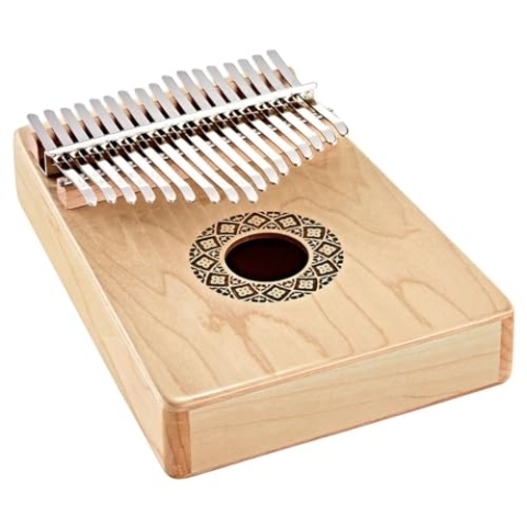 Sonic Energy Schallloch Kalimba – C-Dur, 17 Töne – Ahornholz – Für Meditation, Yoga, Percussion – Inkl. Zubehör (KL1709H)