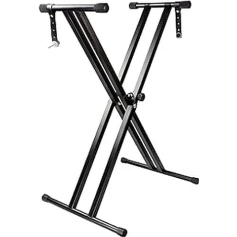 RockJam Double Braced Adjustable Keyboard Stand with Locking Straps