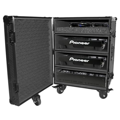 UDG FlightCase Trunk for Set CDJ/Mixer Black Plus (Trolley & Wheels)