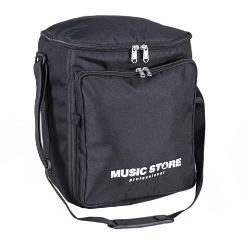 MUSIC STORE Bose S1 Pro Tasche, Schutz vor Staub, Stößen und Kratzern, Doppelreißverschluss, Schulterriemen, Nylon, Zubehörfach für Kabel