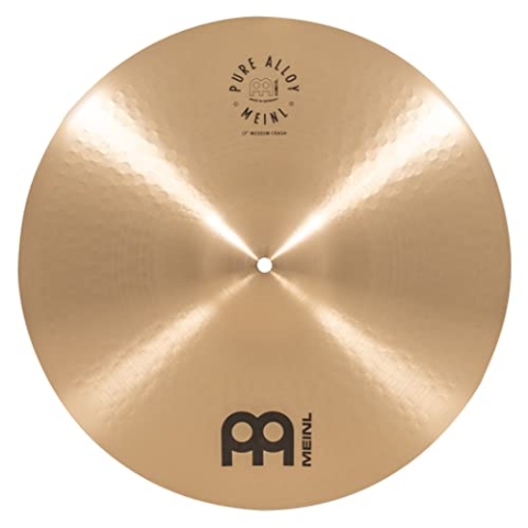 Meinl Cymbals Pure Alloy Crash Medium 17 Zoll (Video) Schlagzeug Becken (43,18cm) Pure Alloy Bronze, Traditionelles Finish (PA17MC)