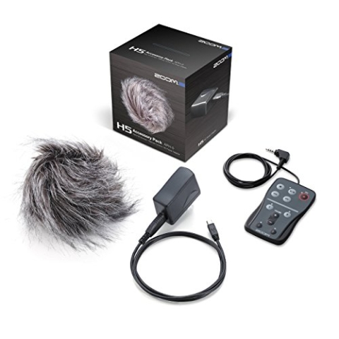 Zoom APH-5 Zubehörpaket für Zoom H5 Handy Recorder | EU-Version | Fell- Windschutz | Netzgerät | Fernbedienung