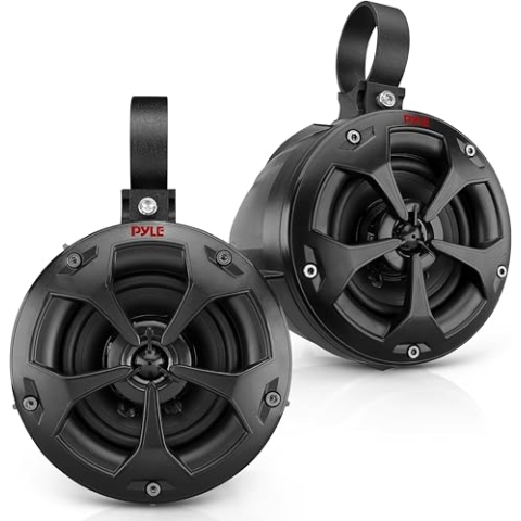 Pyle Outdoor Lautsprecher Boxen – Laustprecher 800W geeignet als Aufbaulautsprecher Auto, als Outdoor Musikanlage für die Terrasse, als Pool Lautsprecher oder als Auto Lautsprecher Set, 2–Wege–System