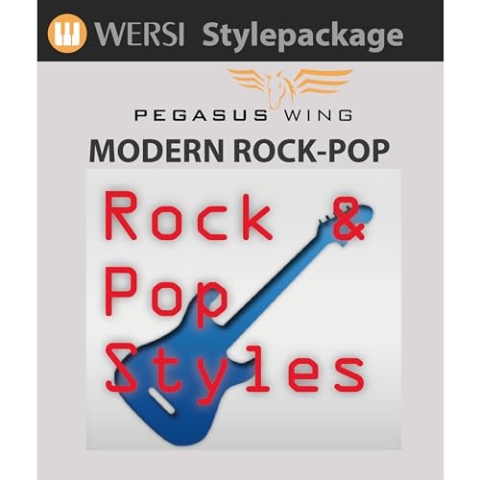 Wersi Pegasus Wing Orgel Software, Modern Rock & Pop Song Styles, Kompatibel mit MS-ID: KEY0003947-000, Aus England