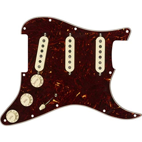 Fender Pre-Wired Strat Pickguard Tex-Mex (vorverdrahtet), SSS, Tortoise Shell