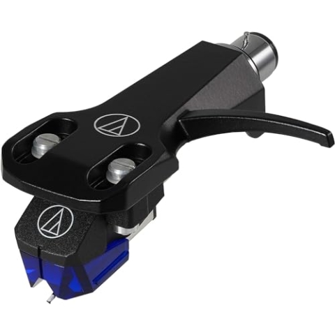 Audio-Technica AT-XP3/H Dual-Moving-Magnet-Stereotonabnehmer DJ mit Headshell Blau