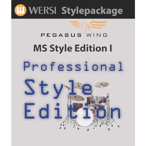 WERSI Pegasus Wing MS Styles 1, Professionelles Stylepaket, Geeignet für Orgel Software