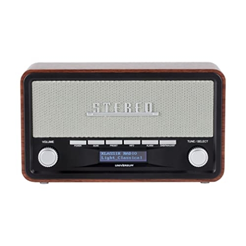 UNIVERSUM DAB+ Radio, Stereoanlage mit Bluetooth, AUX und Weckfunktion DR 350-21