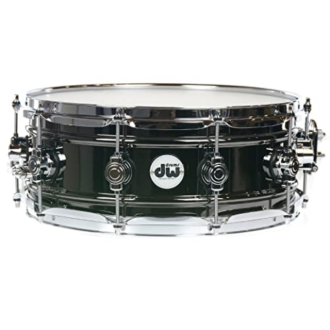 DW Design Series N1060MHS Snaredrum, 16,5 x 35,6 cm, schwarzes Nickel über Messing
