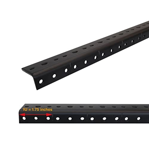 1 Paar vorgebohrte Rackschienen, 20U (88,9 cm)