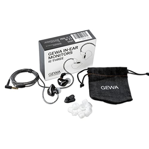 GEWA IN-Ear Monitor IE-Three, schwarz,weiß