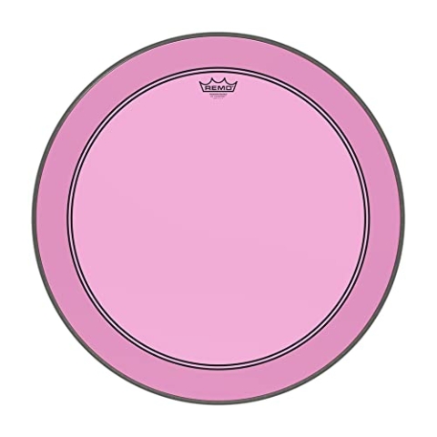 Remo Schlagzeugfell Colortone Powerstroke 3 clear Bass Drum 24" pink P3-1324-CT-PK