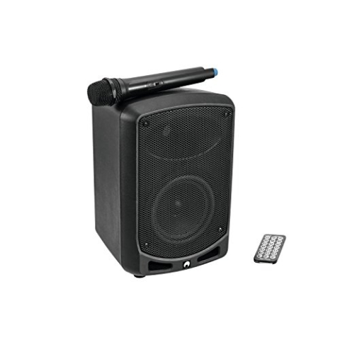 Omnitronic WAMS-65BT Drahtlos-PA-System | Tragbare 6,5"-PA mit UHF-Funkempfänger, Audioplayer, Bluetooth und 40 W RMS | Ideal für alle netzunabhängigen und kabelfreien Anwendungen