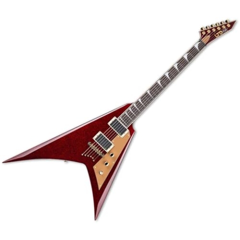 LTD Kirk Hammett-V Red Sparkle - E-Gitarre