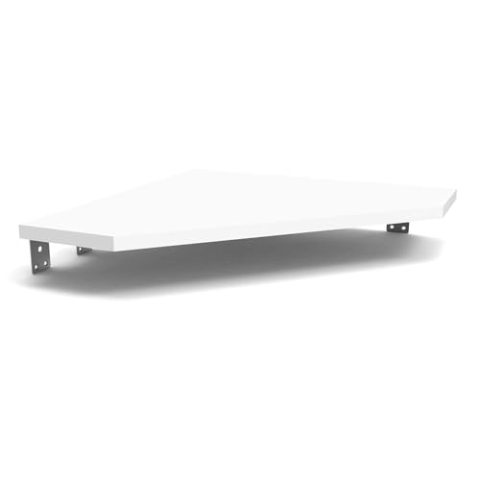Glorious Modular Side Rack Adapter White - Ecktischplatte zur nahtlosen Arbeitsflächenerweiterung für die Sound Desk und Workbench Serie