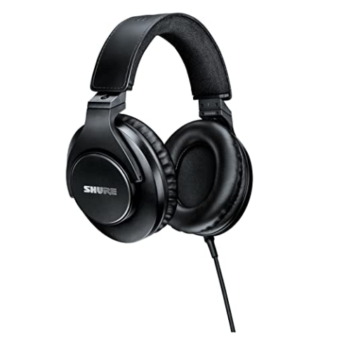 Shure SRH440A Over -Ear Over -Ear -Kabel -Kopfhörer für Überwachung und Aufnahme, professionelle Studio -Klasse, erweiterter Frequenzgang - 2022 Version