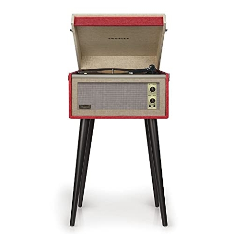 Crosley Bermuda Turntable w/Bluetooth (Red), CR6233D-RE4, rot