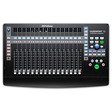 Presonus FaderPort 16 DAW Controller (MIDI Controller mit 16 Kanälen, 16 hochauflösenden Displays & Studio One 3 Artist Vollversion)