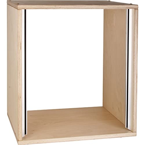 MUSIC STORE Studiorack 12HE Birke MP Bausatz, klarlackiert, gerade