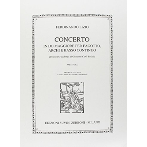 Ferdinando Lizio-Concerto in Do Maggiore-Bassoon, Strings and Basso Continuo-SCORE