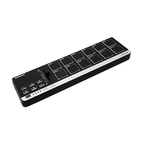 Omnitronic PAD-12 MIDI-Controller | USB-MIDI-Controller mit 12 Pads für Musiker, Produzenten und DJs | Performe und komponiere egal wo, egal wann