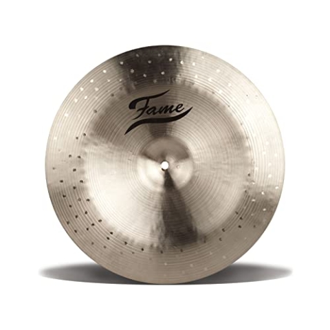 Fame Masters, 16 Zoll, Handgehämmertes B20 Bronze China Becken, Traditionelles Finish, Ausgewogener Warmer Sound, Professionelle Qualität, Ideal für Studio, Live Performance