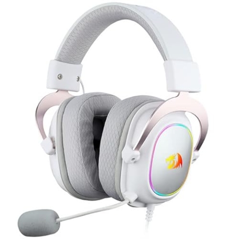 Redragon H510 Zeus X Gaming Kopfhörer mit flexiblem Mikrofon - 7.1 Sound - RGB-Beleuchtung - Verstellbares Kopfband - Kissen