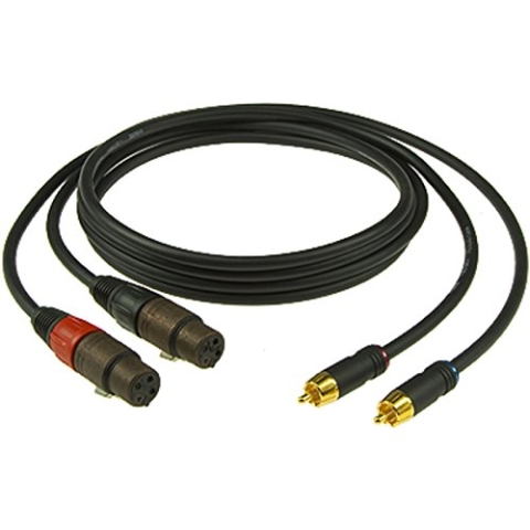 Klotz AL-RF0300 Audiokabel XLR female - Cinch Stecker 3 m, 2 Stück