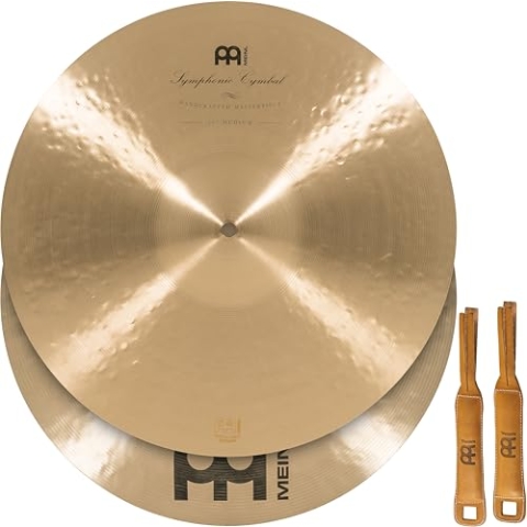 Meinl Symphonic SY-16M Orchesterbecken, B20 Bronze, 16 Zoll (40,64 cm), 1 Paar