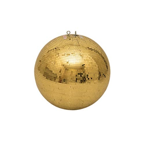 EUROLITE Spiegelkugel 50cm gold | Sicherheits-Spiegelkugel mit zweiter Öse