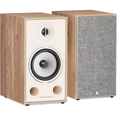 TRIANGLE - BOREA BR03 Hi-Fi Regallautsprecher - Belastbarkeit 100W - Leistung 90 dB/W/m - Vielseitiges Musik- und Heimkino - 206 x 380 x 314 mm - Eiche hell (Paar)