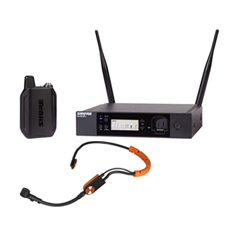 Shure GLXD14R+/SM31 Dual Band Pro Digital Wireless Mikrofonsystem für Fitness, Aerobic.