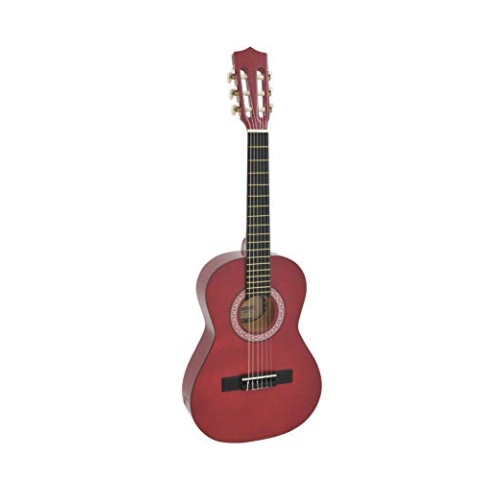 DIMAVERY AC-303 Klassikgitarre 1/2, rot | Klassische Gitarre 1/2