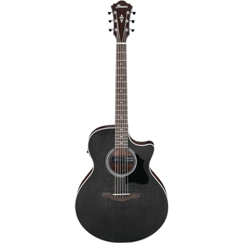 Ibanez AE140-WKH Weathered Black Open Pore Westerngitarre