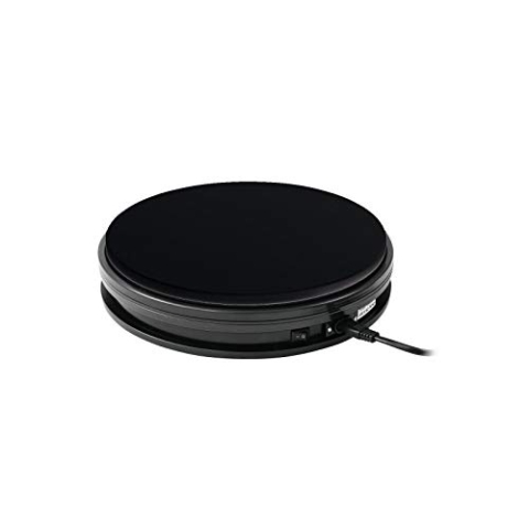 EUROPALMS Drehteller 25cm bis 25kg schwarz | Rotierender Teller als Träger