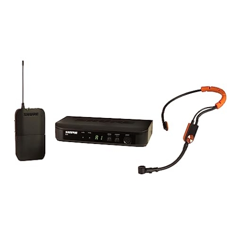 Shure BLX14/SM31 UHF Wireless-Mikrofonsystem - Perfekt für Fitness, Aerobic - 14-Stunden-Batterielaufzeit, 100m Reichweite | Enthält SM31FH Fitness-Headset-Mikrofon, Einzelkanal-Empfänger | S8 Band