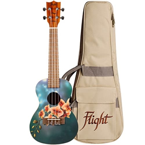 Flight Ukeleles AUC33 Konzert-Ukulele, Orchidee